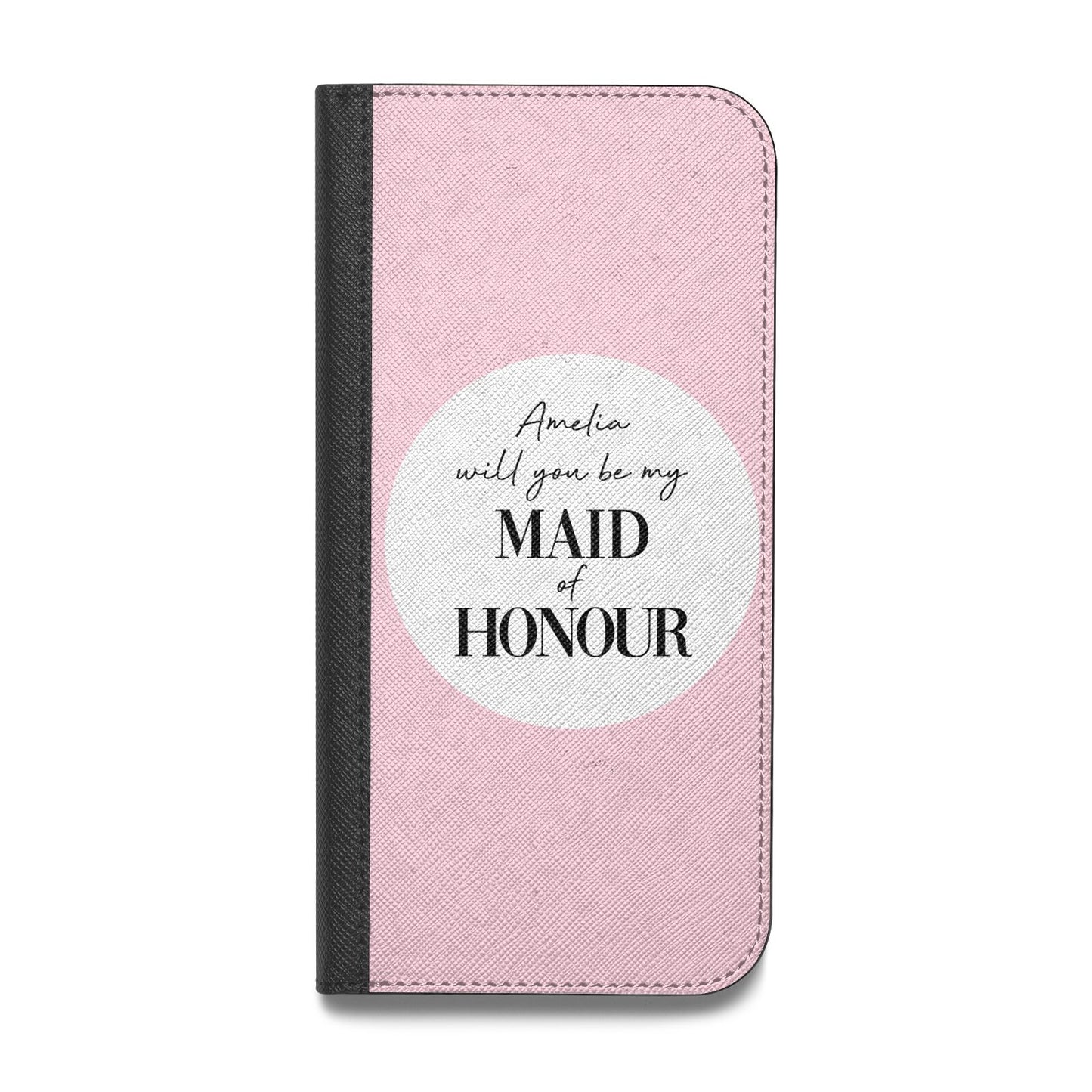 Will You Be My Maid Of Honour Vegan Leather Flip iPhone Case
