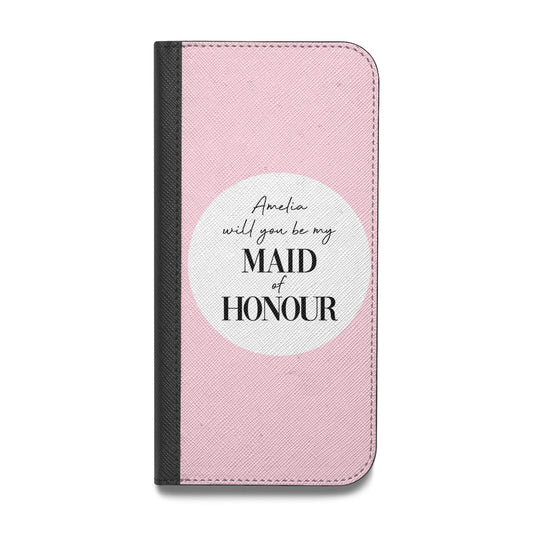 Will You Be My Maid Of Honour Vegan Leather Flip iPhone Case