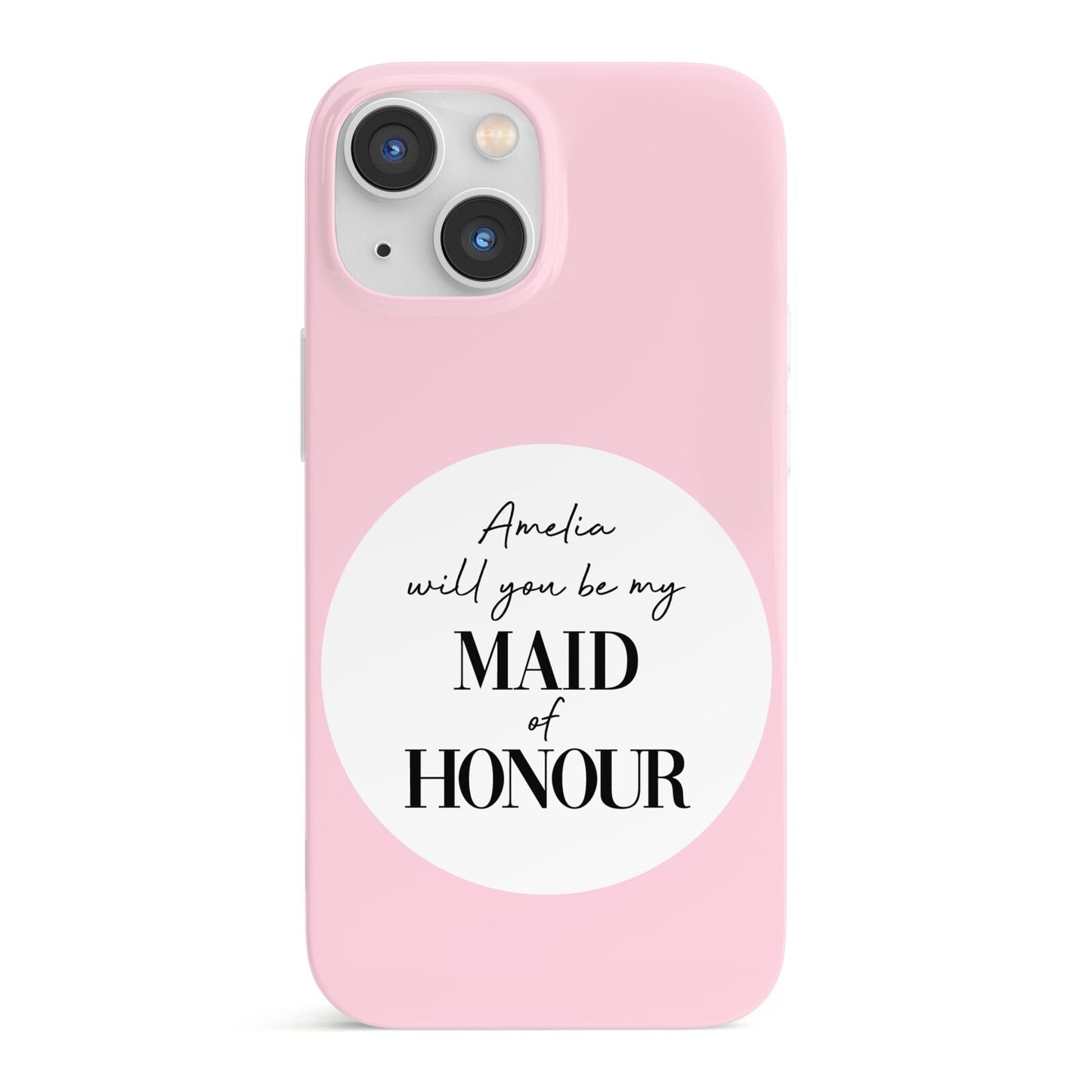 Will You Be My Maid Of Honour iPhone 13 Mini Full Wrap 3D Snap Case
