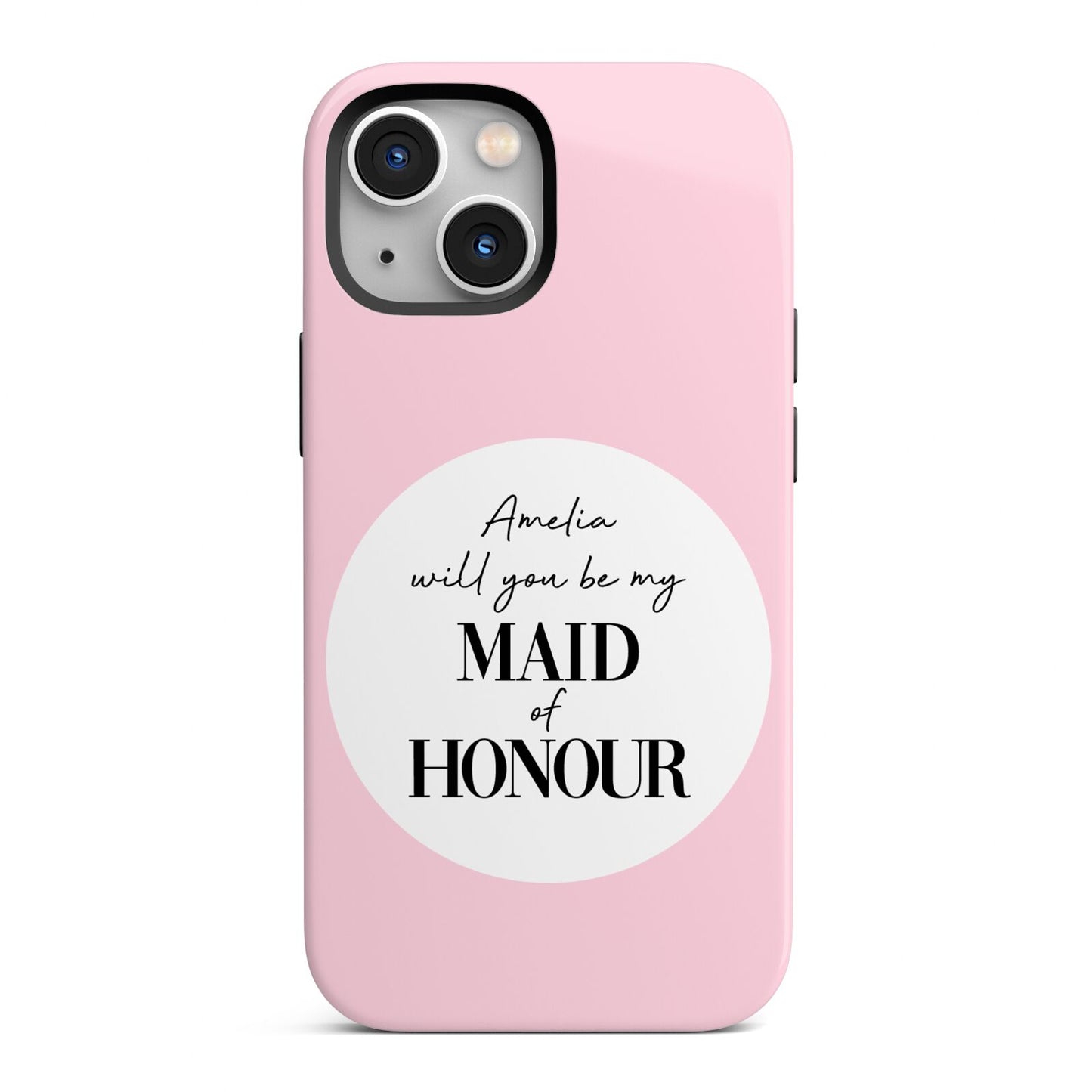 Will You Be My Maid Of Honour iPhone 13 Mini Full Wrap 3D Tough Case