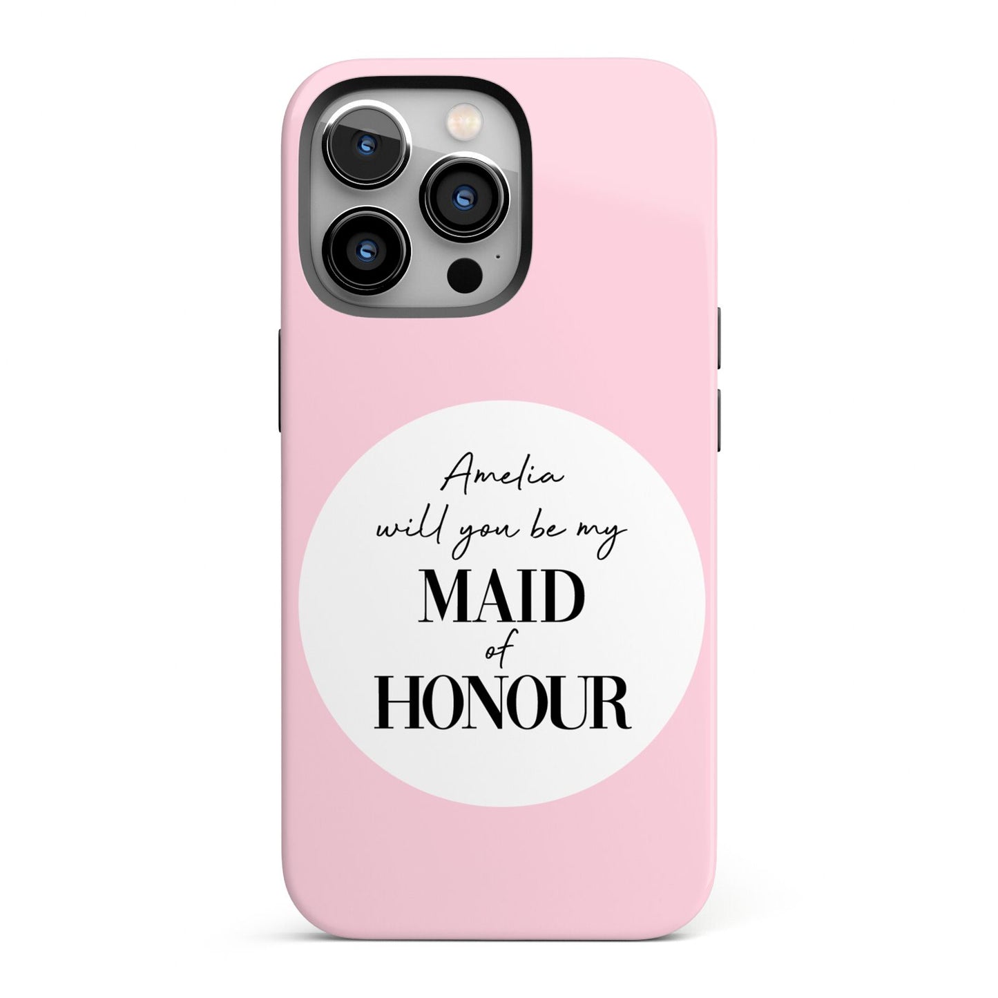 Will You Be My Maid Of Honour iPhone 13 Pro Full Wrap 3D Tough Case