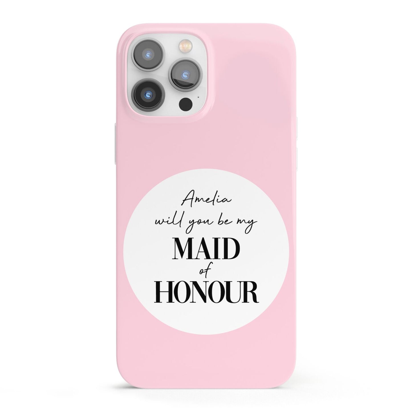 Will You Be My Maid Of Honour iPhone 13 Pro Max Full Wrap 3D Snap Case