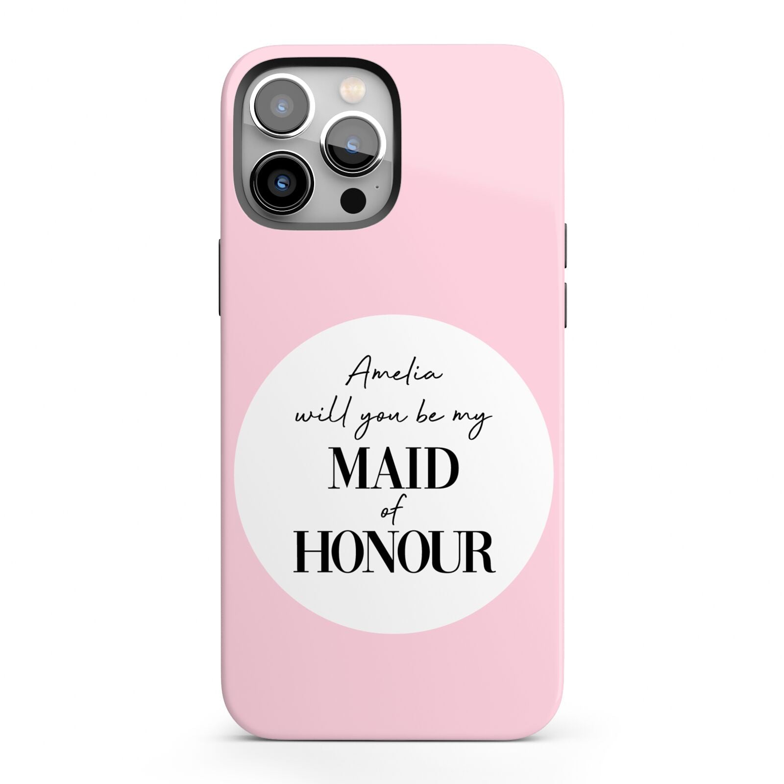 Will You Be My Maid Of Honour iPhone 13 Pro Max Full Wrap 3D Tough Case