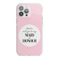Will You Be My Maid Of Honour iPhone 13 Pro Max TPU Impact Case with White Edges