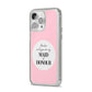 Will You Be My Maid Of Honour iPhone 14 Pro Max Clear Tough Case Silver Angled Image