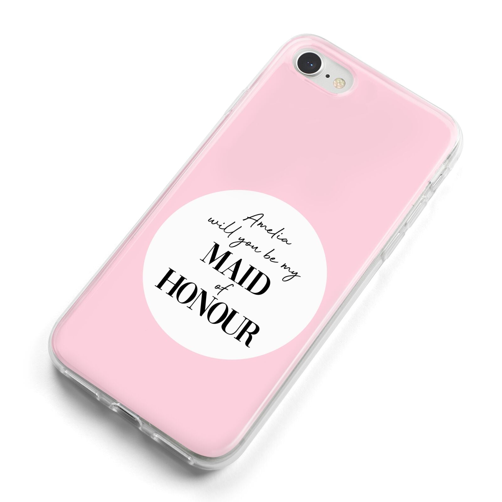 Will You Be My Maid Of Honour iPhone 8 Bumper Case on Silver iPhone Alternative Image
