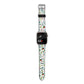 Winter Floral Apple Watch Strap Size 38mm with Silver Hardware