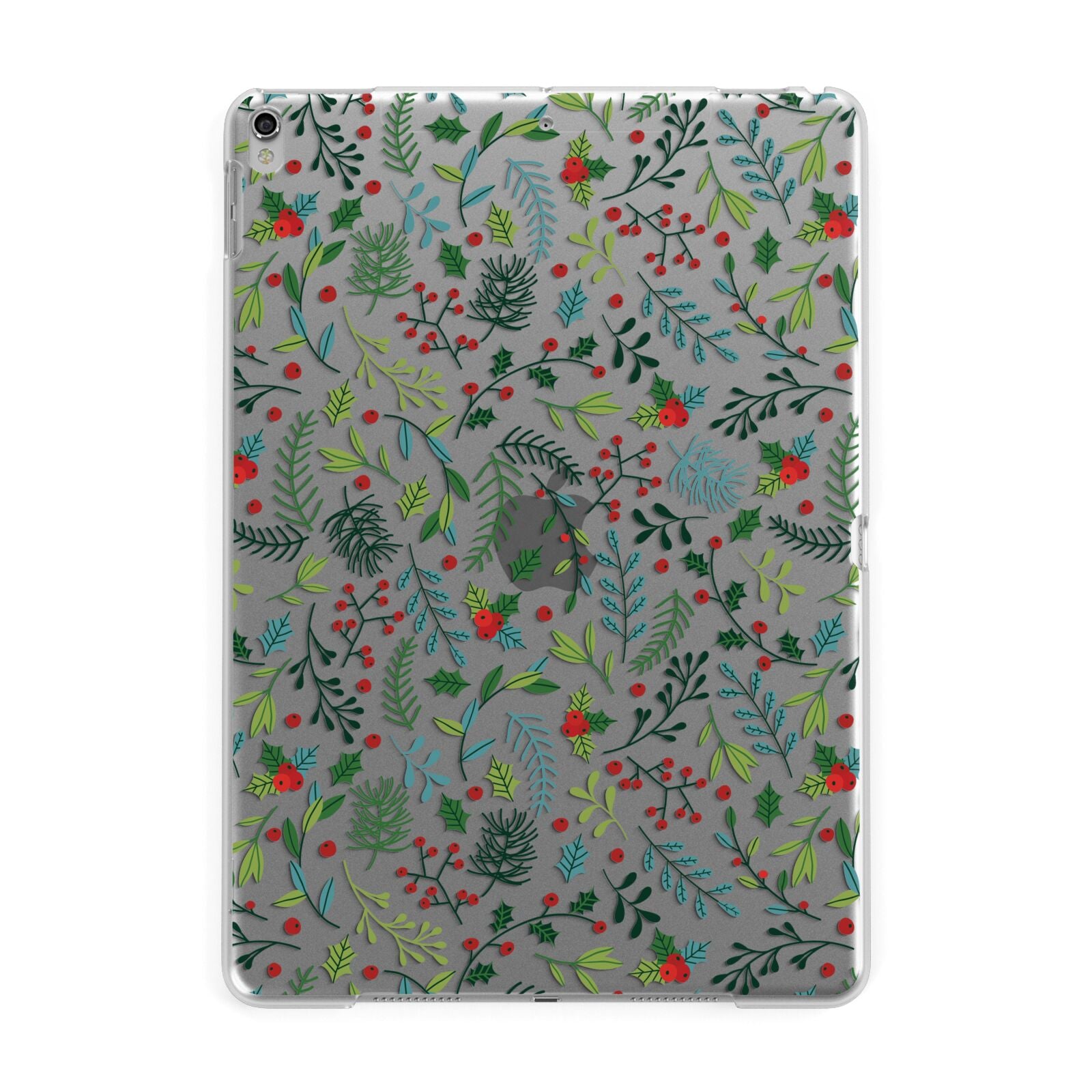 Winter Floral Apple iPad Silver Case