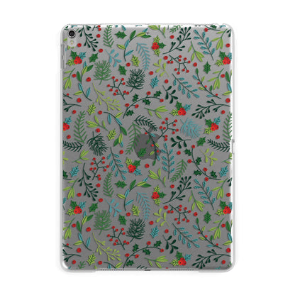 Winter Floral Apple iPad Silver Case