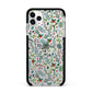 Winter Floral Apple iPhone 11 Pro Max in Silver with Black Impact Case