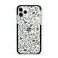 Winter Floral Apple iPhone 11 Pro in Silver with Black Impact Case