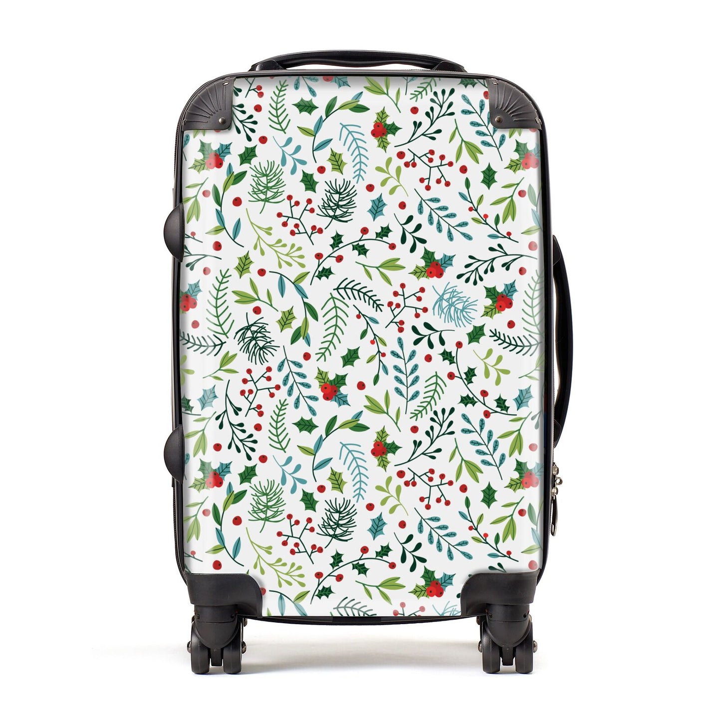Winter Floral Suitcase