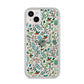 Winter Floral iPhone 14 Plus Glitter Tough Case Starlight