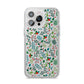 Winter Floral iPhone 14 Pro Max Clear Tough Case Silver