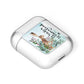 Winter Wonderland Hare AirPods Case Laid Flat