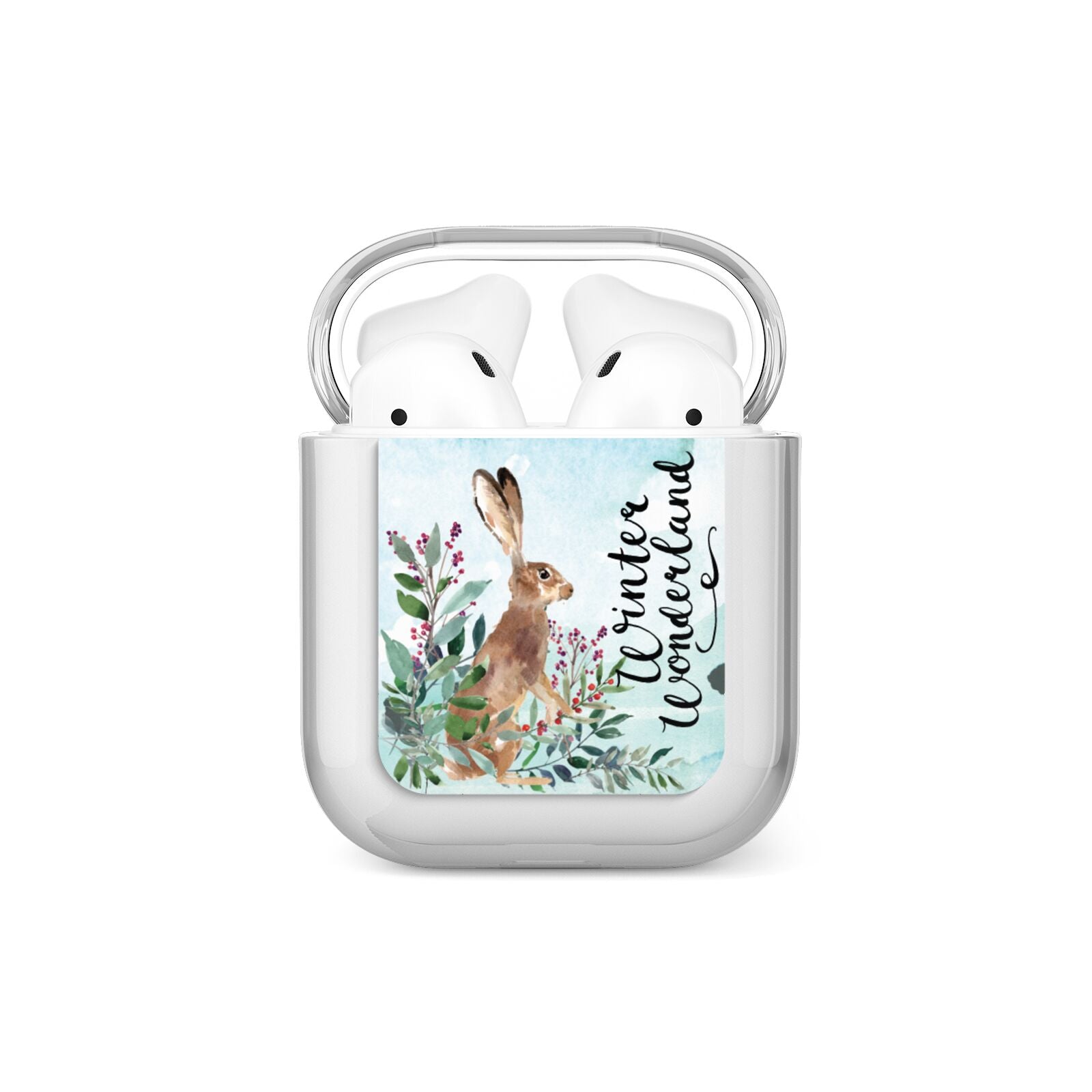 Winter Wonderland Hare AirPods Case