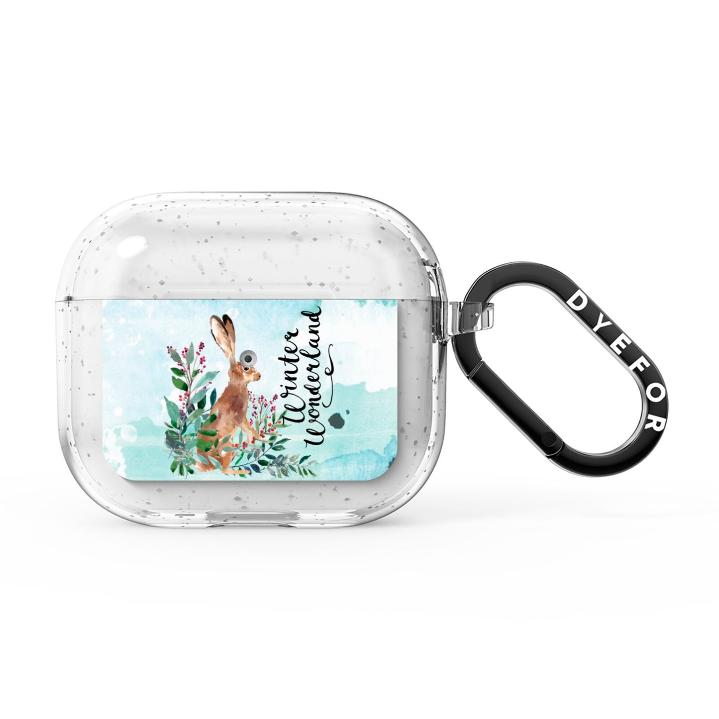 Winter Wonderland Hare AirPods Glitter Case 3rd Gen