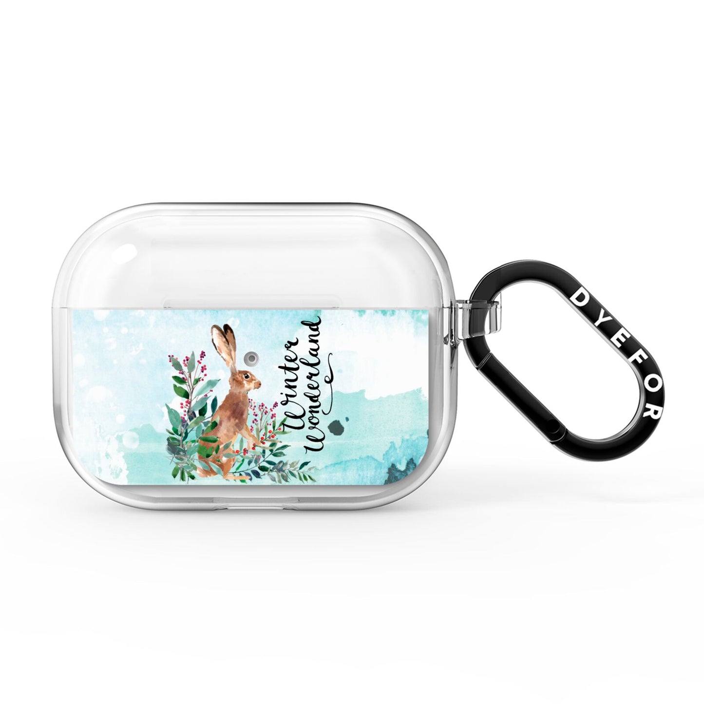 Winter Wonderland Hare AirPods Pro Clear Case