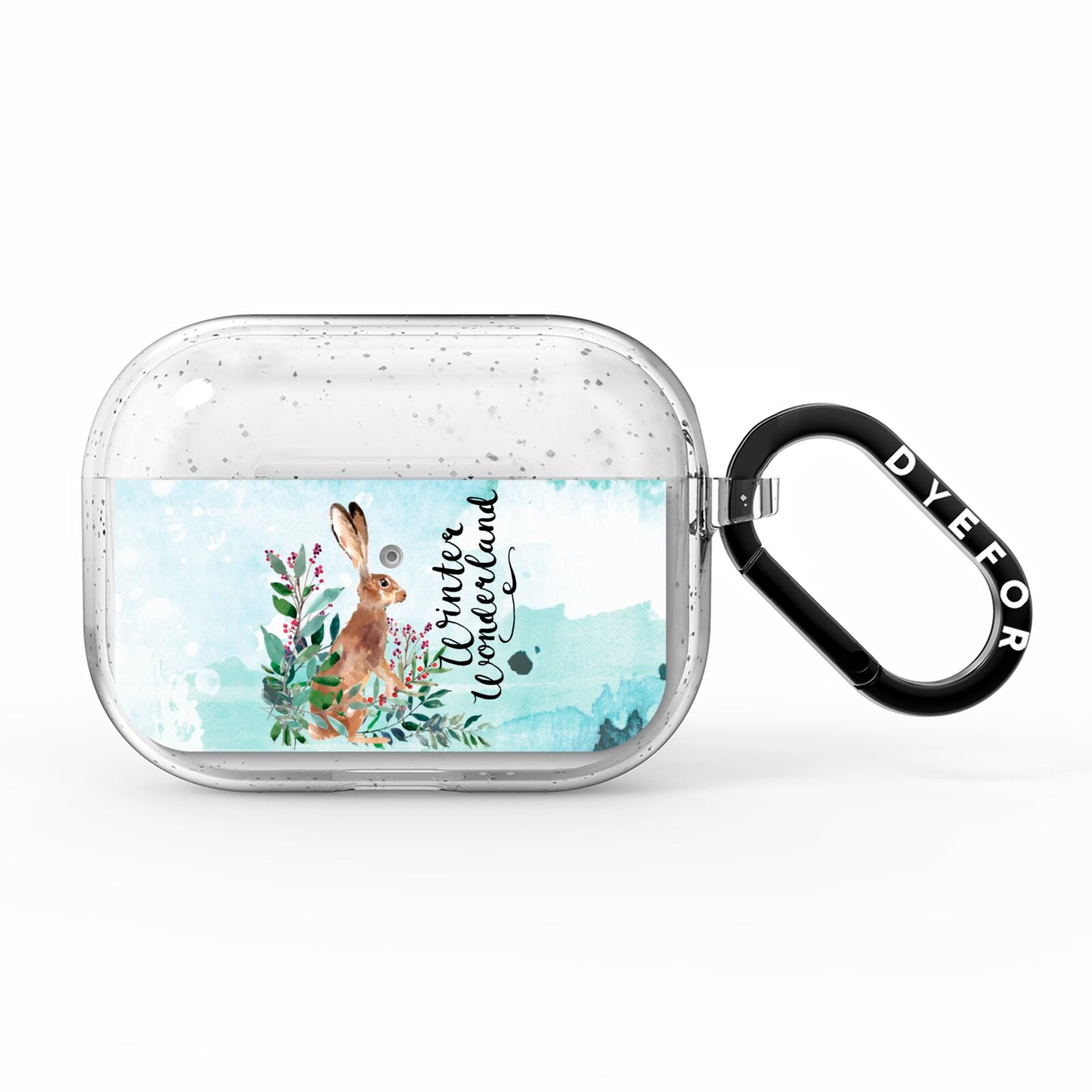 Winter Wonderland Hare AirPods Pro Glitter Case