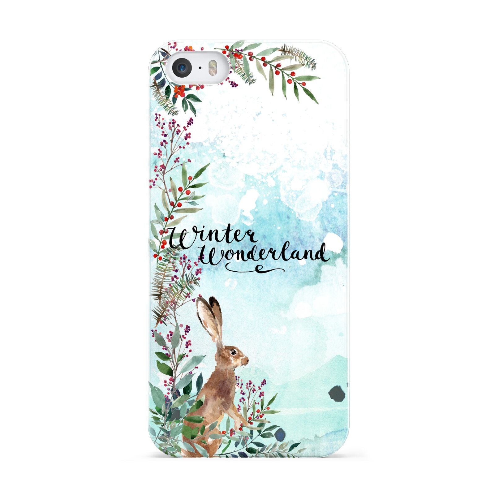 Winter Wonderland Hare Apple iPhone 5 Case