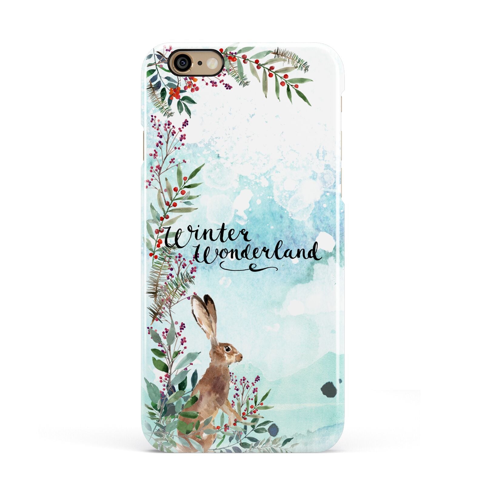 Winter Wonderland Hare Apple iPhone 6 3D Snap Case