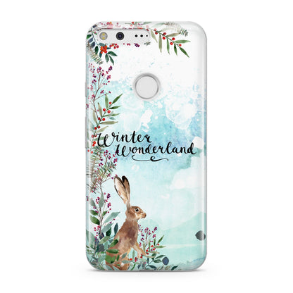 Winter Wonderland Hare Google Pixel Case