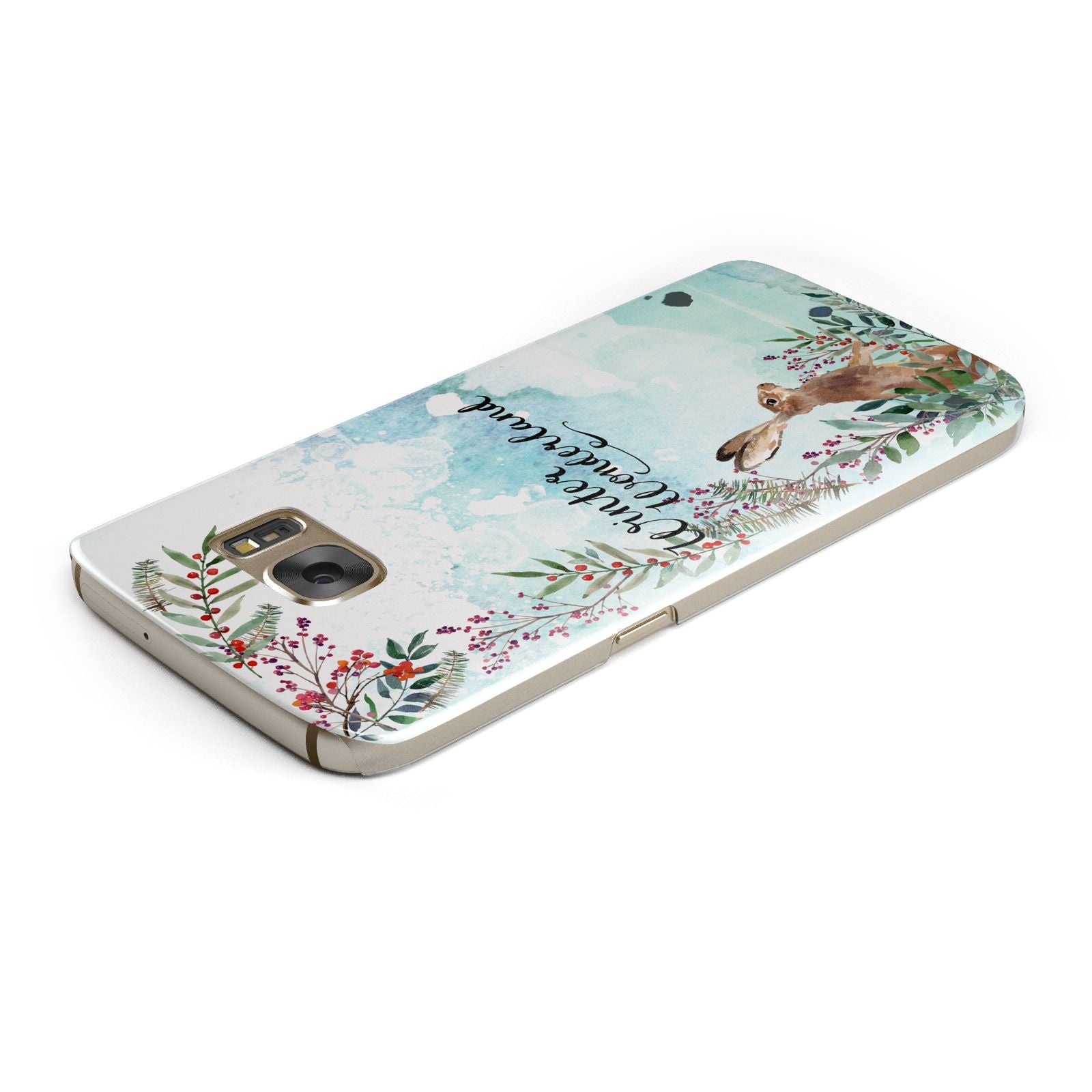 Winter Wonderland Hare Samsung Galaxy Case Top Cutout
