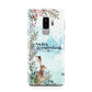Winter Wonderland Hare Samsung Galaxy S9 Plus Case on Silver phone