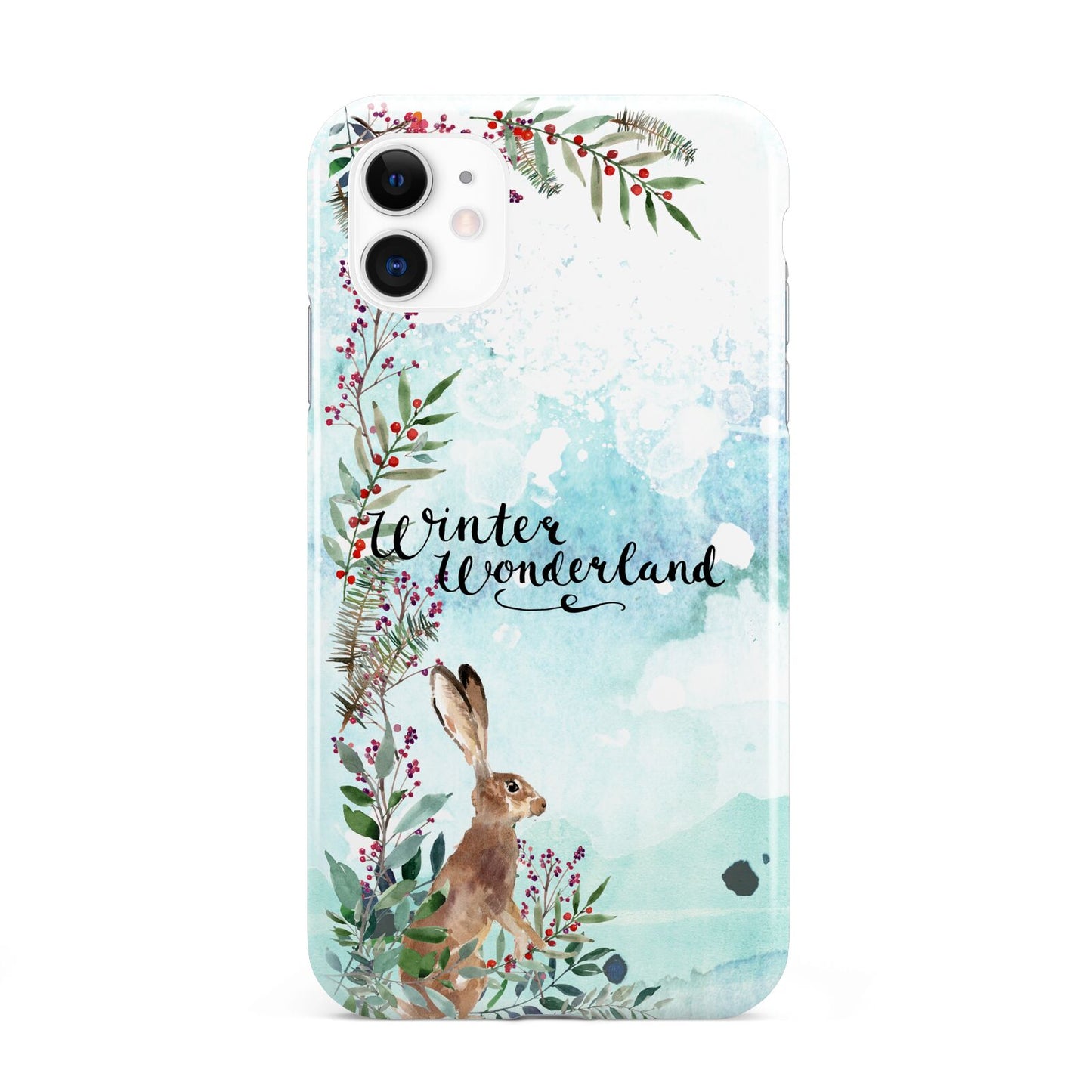 Winter Wonderland Hare iPhone 11 3D Tough Case