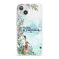 Winter Wonderland Hare iPhone 13 Clear Bumper Case
