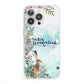 Winter Wonderland Hare iPhone 13 Pro Clear Bumper Case