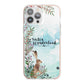 Winter Wonderland Hare iPhone 13 Pro Max TPU Impact Case with Pink Edges