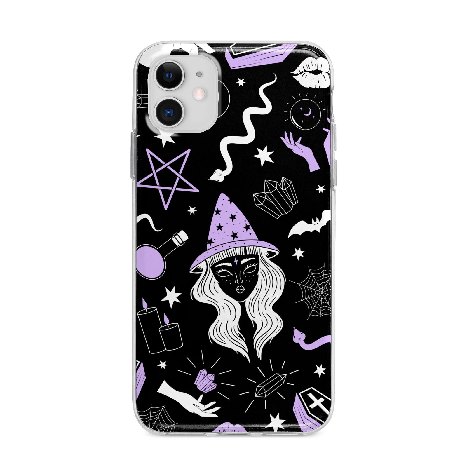 Witch Apple iPhone 11 in White with Bumper Case