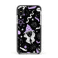 Witch Apple iPhone Xs Impact Case Black Edge on Silver Phone