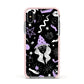 Witch Apple iPhone Xs Impact Case Pink Edge on Silver Phone