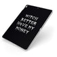 Witch Better Have My Money Apple iPad Case on Silver iPad Side View