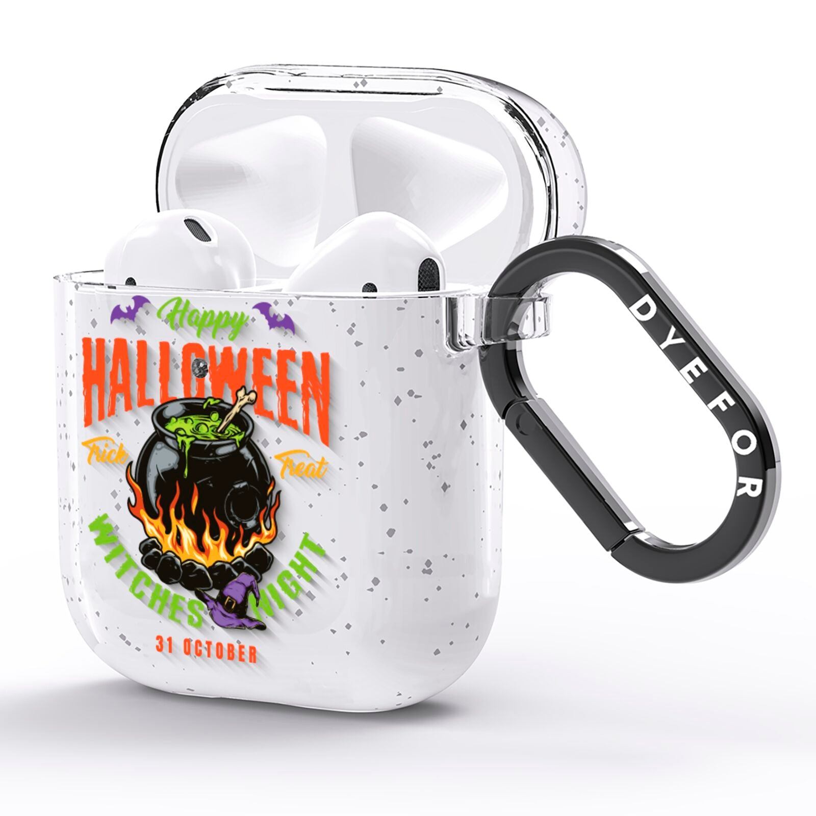 Witch Cauldron AirPods Glitter Case Side Image