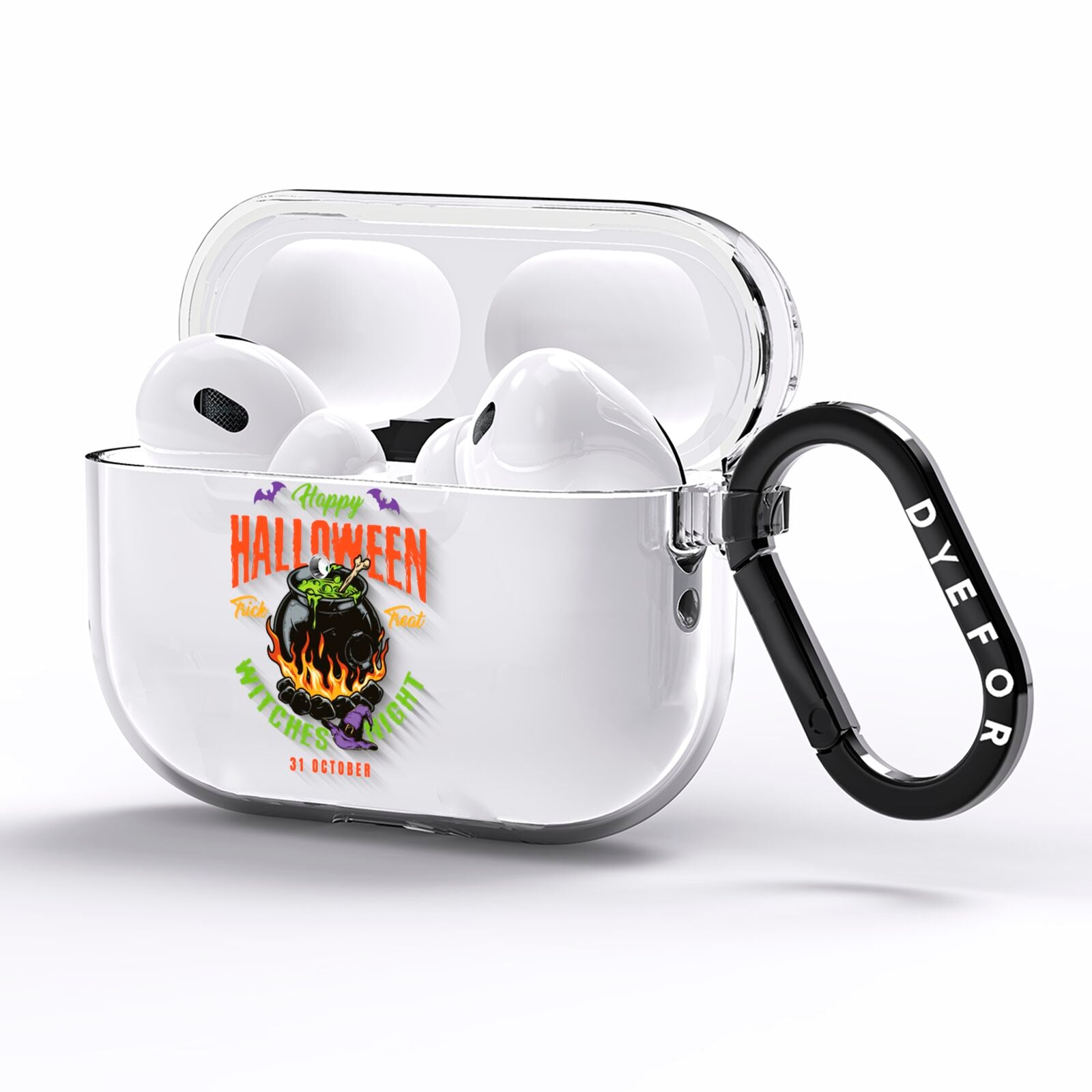Witch Cauldron AirPods Pro Clear Case Side Image