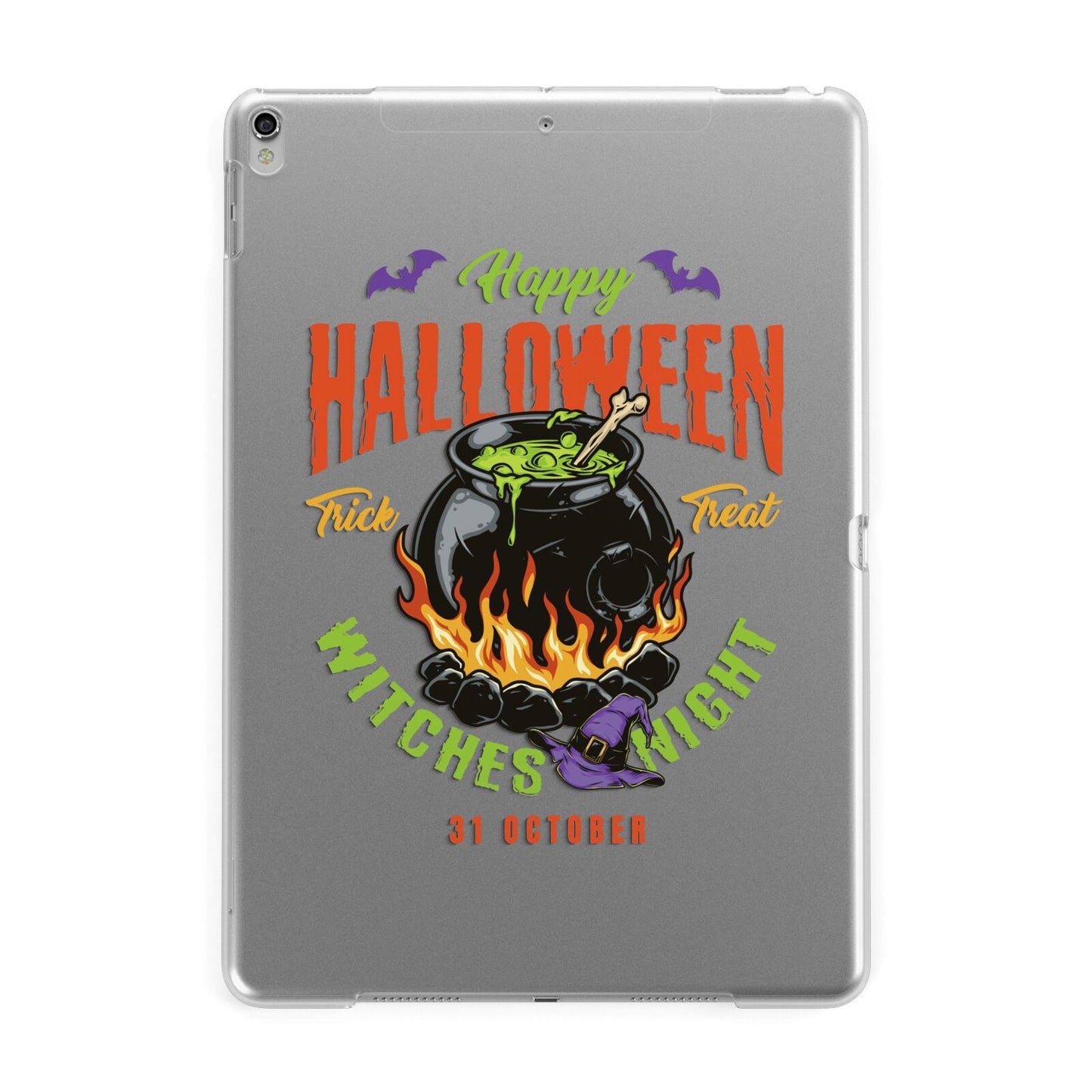 Witch Cauldron Apple iPad Silver Case