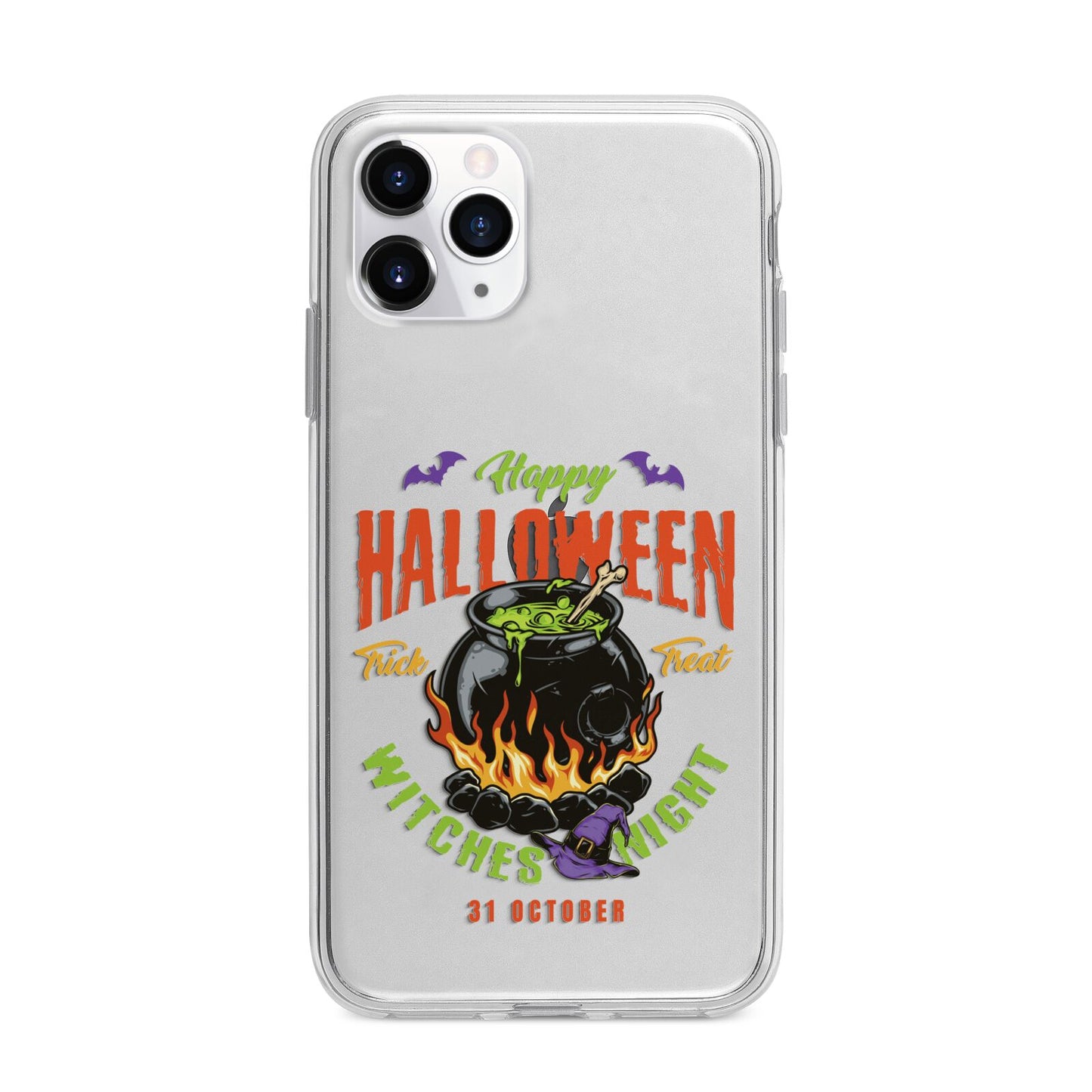 Witch Cauldron Apple iPhone 11 Pro in Silver with Bumper Case