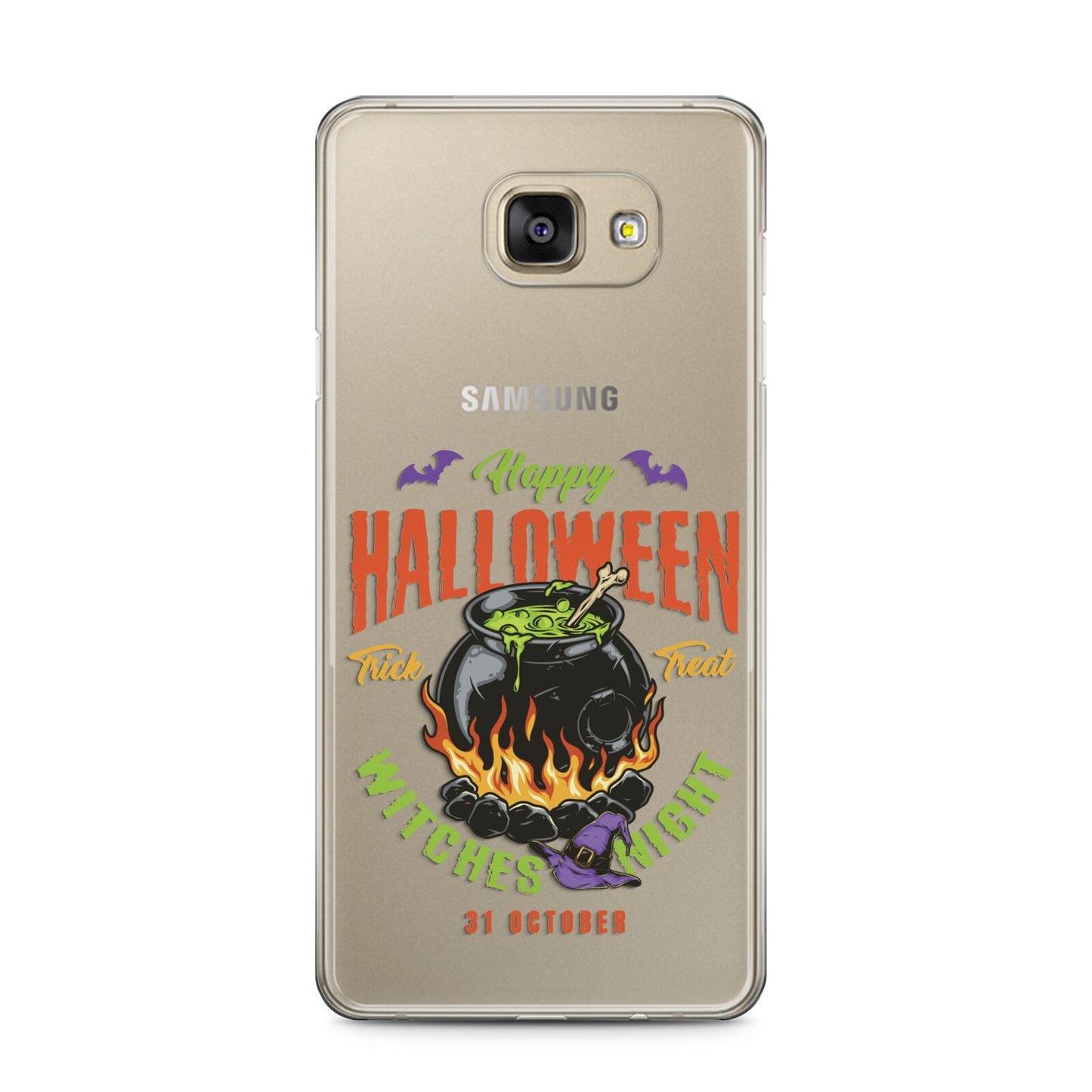 Witch Cauldron Samsung Galaxy A5 2016 Case on gold phone