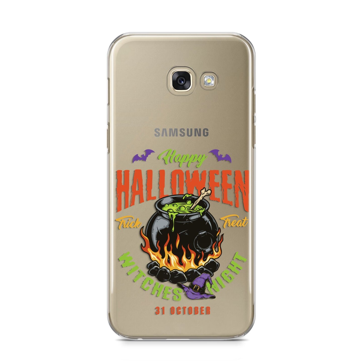 Witch Cauldron Samsung Galaxy A5 2017 Case on gold phone