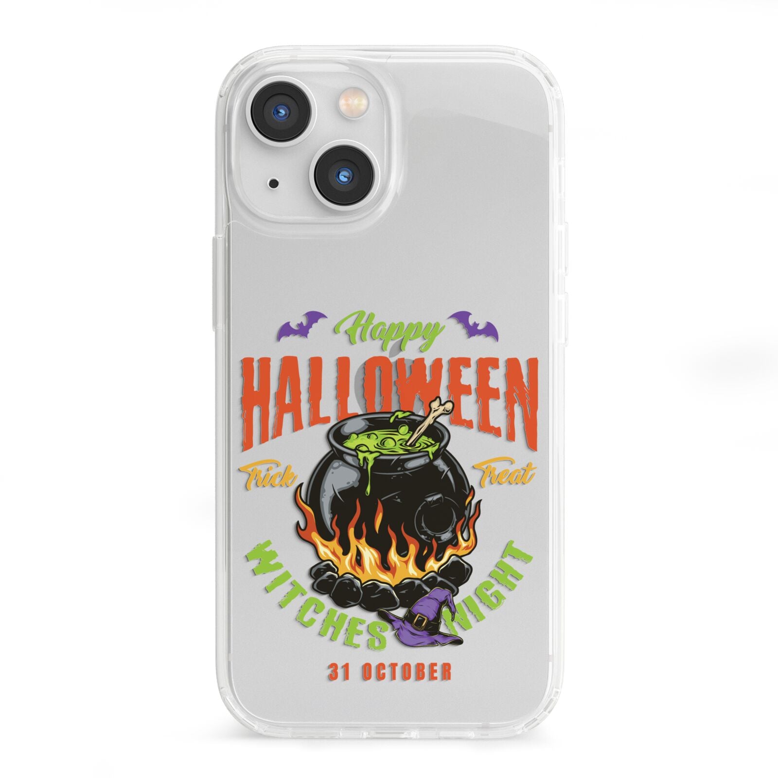 Witch Cauldron iPhone 13 Mini Clear Bumper Case