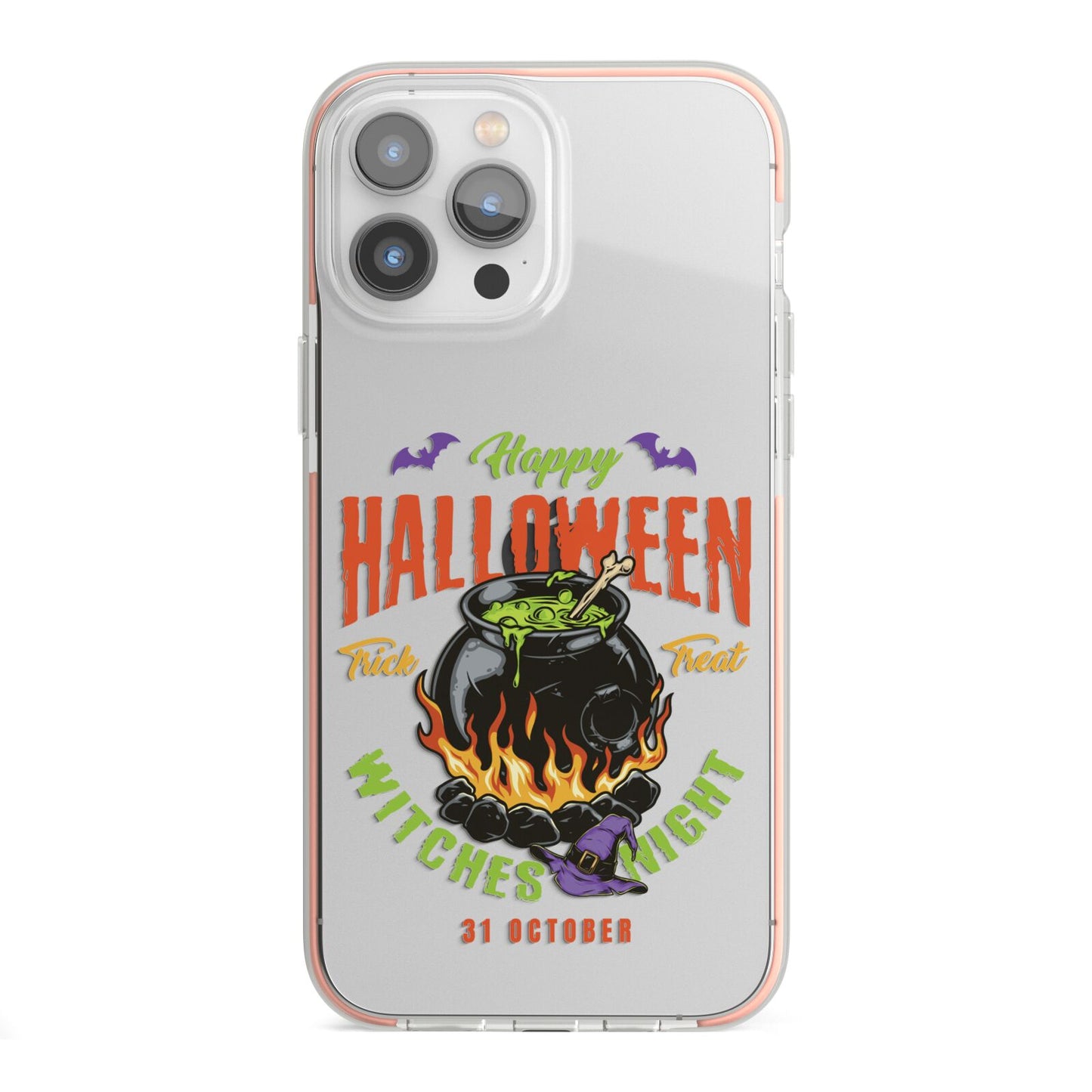 Witch Cauldron iPhone 13 Pro Max TPU Impact Case with Pink Edges