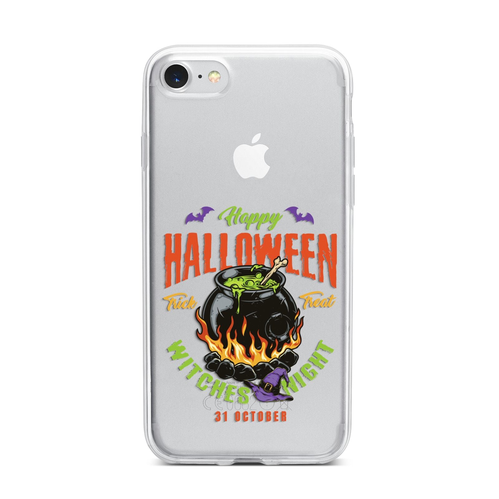 Witch Cauldron iPhone 7 Bumper Case on Silver iPhone