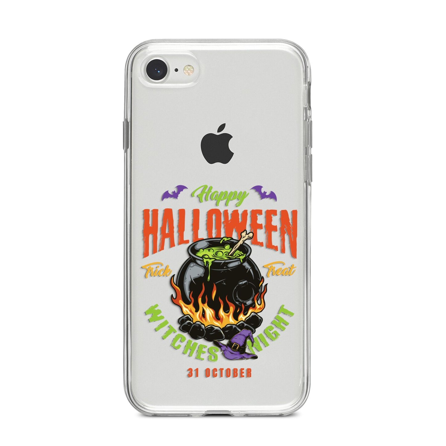 Witch Cauldron iPhone 8 Bumper Case on Silver iPhone
