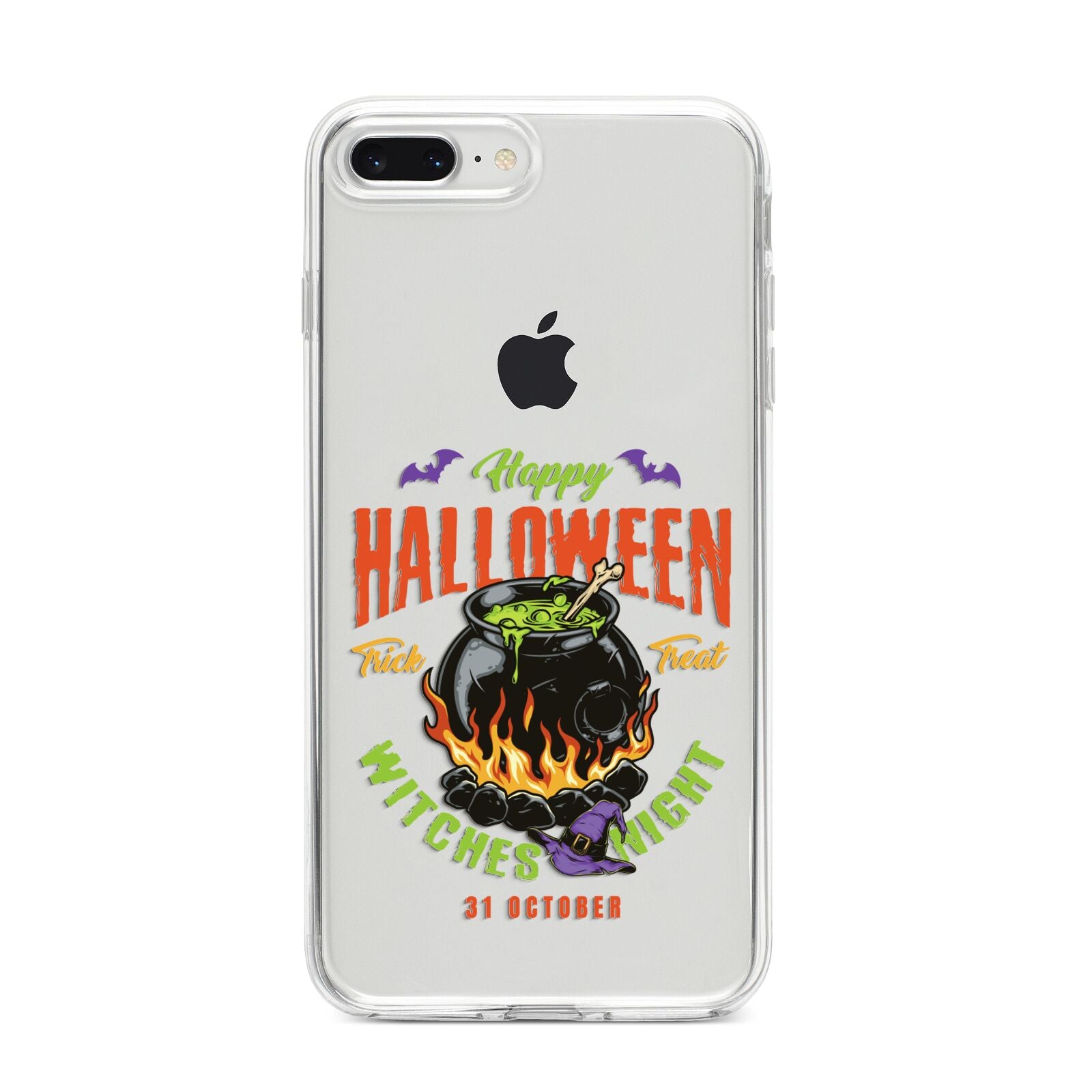 Witch Cauldron iPhone 8 Plus Bumper Case on Silver iPhone