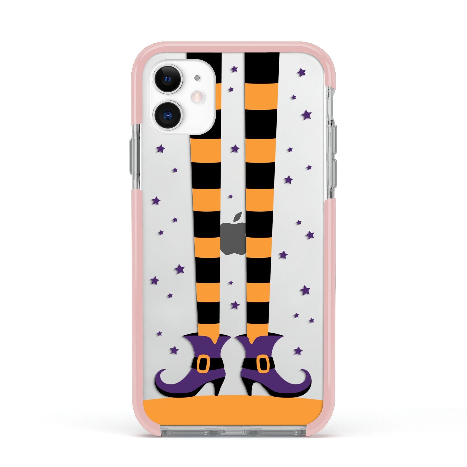Witch Legs Apple iPhone 11 in White with Pink Impact Case