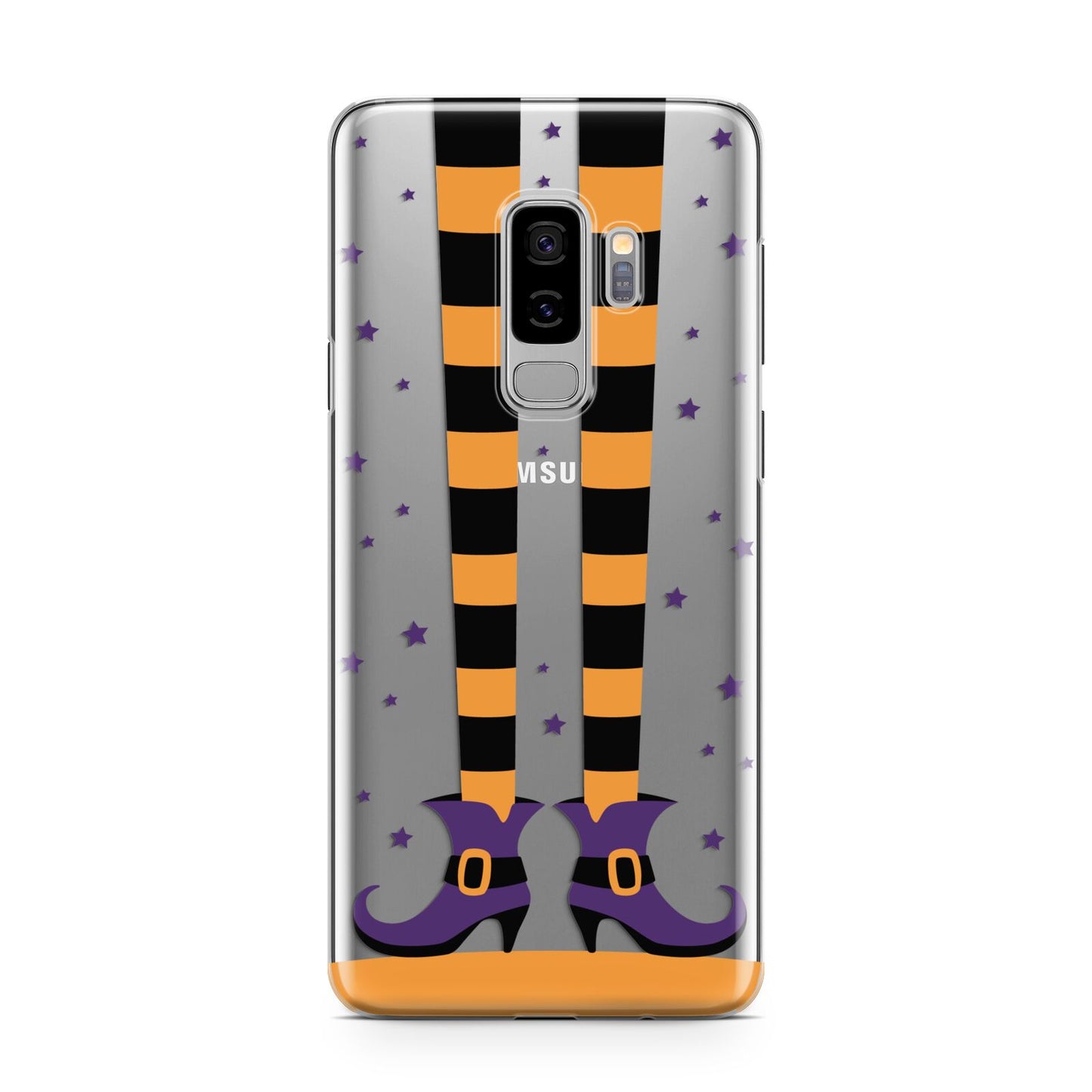 Witch Legs Samsung Galaxy S9 Plus Case on Silver phone