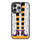 Witch Legs iPhone 14 Pro Max Black Impact Case on Silver phone
